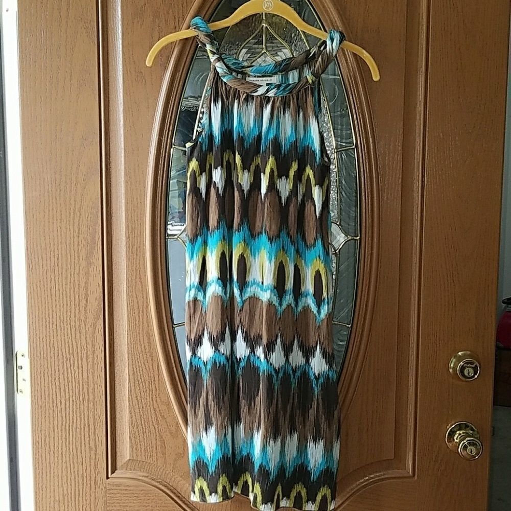 Banana Republic silk printed dress  Sz. PS NWOT